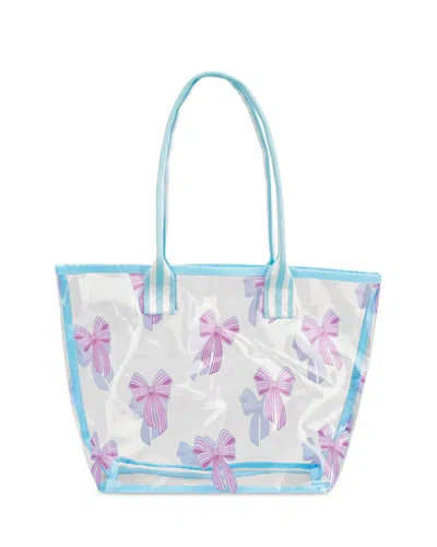 ISCREAM GIRLS' SPRING BOWS CLEAR TOTE BAG - LITTLE KID, BIG KID