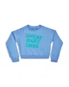 Iscream Girls' Sweat Shirt Days Basic Crewneck Sweatshirt - Big Kid In Multi