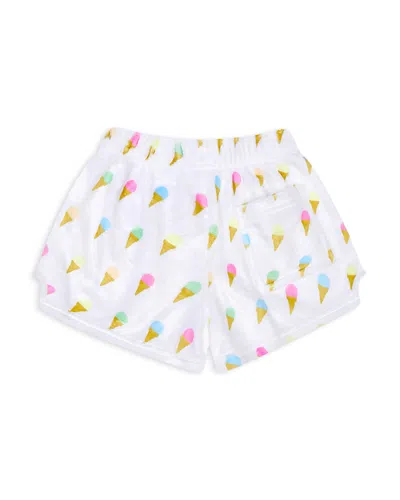 Iscream Girls' Sweet Scoops Plush Shorts - Little Kid, Big Kid In White