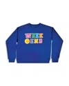 Iscream Girls' Weekend Basic Crewneck Sweatshirt - Big Kid In Multi