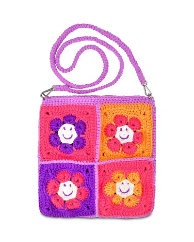 Iscream Kids' Groovy Smiles Crochet Bag