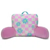 Iscream Happy Check Lounge Pillow In Pink In Pink