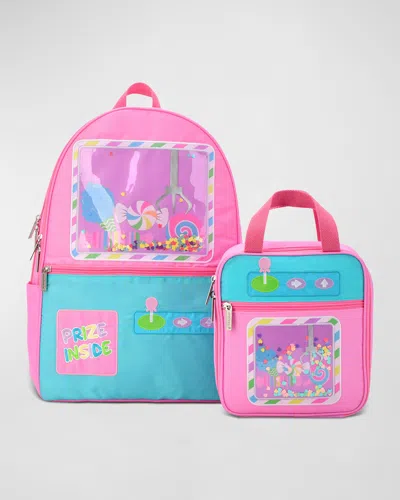 Iscream Kid's Claw Machine Backpack & Lunch Tote Set In Multi