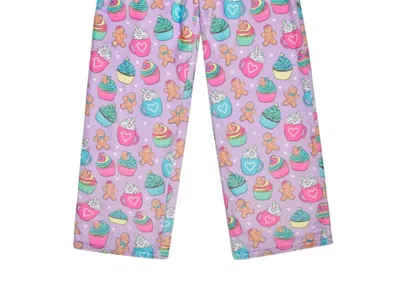 Iscream Kid's Ginnie Gingerbread Cafe Plush Pants In Pink Multi