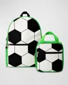 ISCREAM KID'S SOCCER BACKPACK & LUNCH TOTE SET
