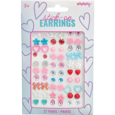 Iscream Kids' 27-pack Assorted Sparkly Stick-on Earrings In Multi