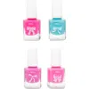 Iscream Kids' Beautiful Bows Assorted 4-pack Nail Polishes In Pink