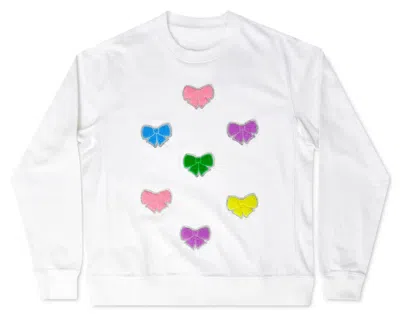 Iscream Kids' Beautiful Bows Sweatshirt In White