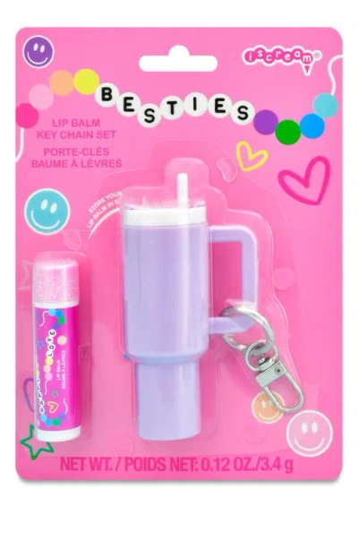Iscream Kids' Besties Lip Balm & Key Chain Set In Multi