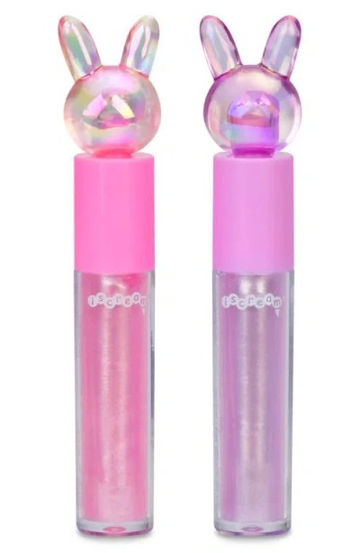 Iscream Kids' Bunny 2-pack Lip Gloss Set In Pink