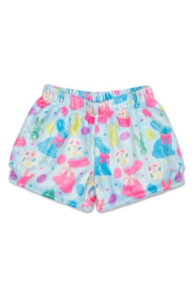Iscream Kids' Bunny Bakery Plush Shorts In Blue