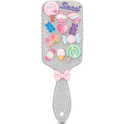 Iscream Kids' Charming Rhinestone Paddle Brush In Multi