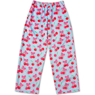 Iscream Kids' Cheerful Cherries Plush Pants In Multi