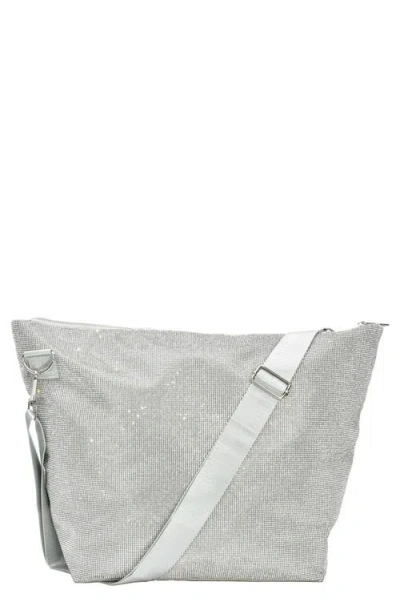 Iscream Kids' Crystal Embellished Weekend Bag In Grey/crystal