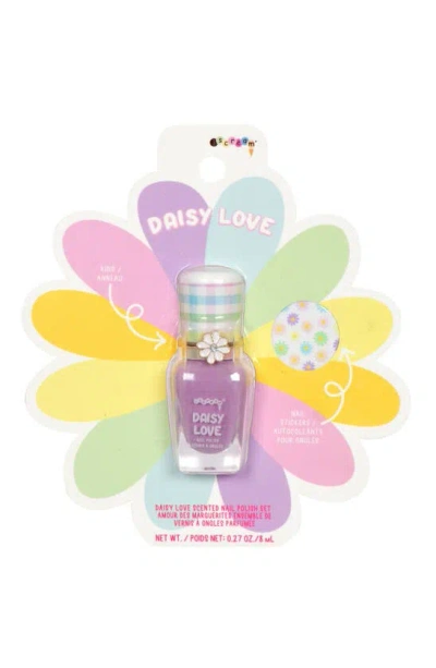 Iscream Kids' Daisy Love Nail Polish, Ring & Nail Sticker Set In Multi