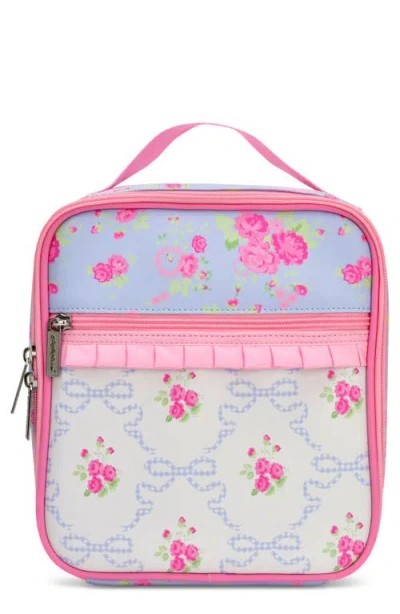 Iscream Kids' Ditsy Floral Lunch Tote In Blue Multi