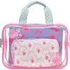 Iscream Kids' Floral Cosmetic Bag Trio In Pink Multi