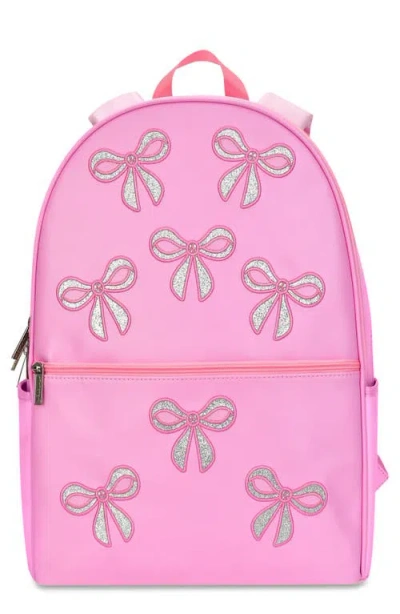 Iscream Kids' Glitter Bows Faux Leather Backpack