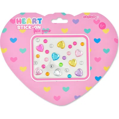 Iscream Kids' Heart Stick-on Gems In Multi