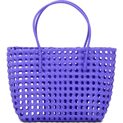 Iscream Kids' Large Woven Tote In Purple