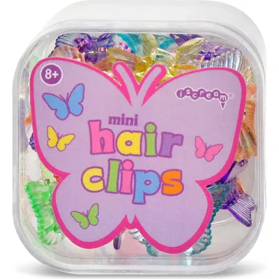 Iscream Kids' Mini Butterfly Hair Clip Pack In Multi