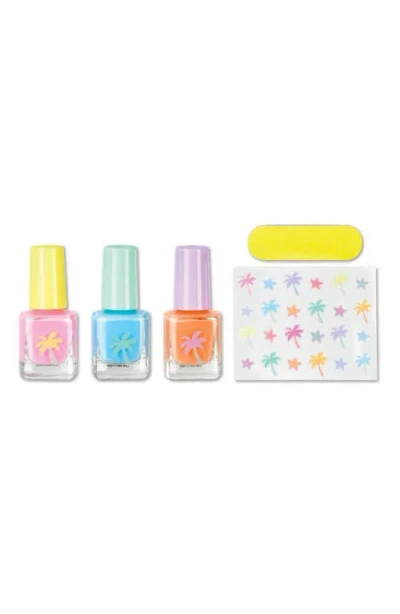 Iscream Kids' Palm Paradise Nail Set In Multi