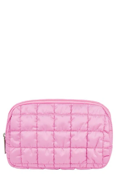 Iscream Kids' Pink Quilted Nylon Belt Bag