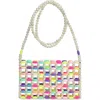 Iscream Kids' Pretty Pastel Beaded Crossbody Bag In Multi