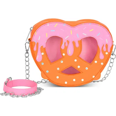 Iscream Kids' Pretzel Crossbody Bag In Pink