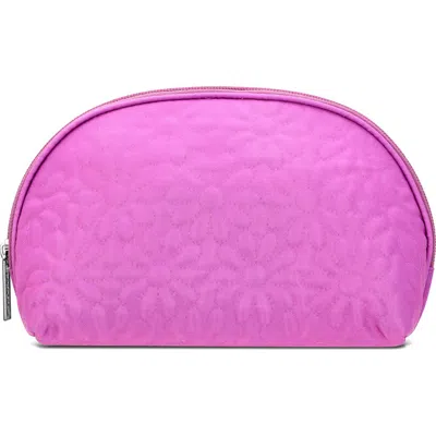 Iscream Kids' Quilted Floral Nylon Cosmetics Bag In Pink