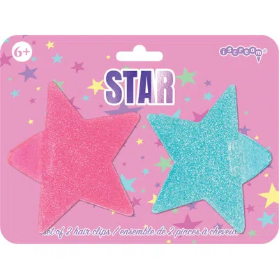 Iscream Kids' Shining Stars 2-pack Hair Clips In Multi