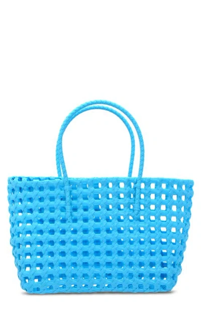 Iscream Kids' Small Woven Tote In Blue