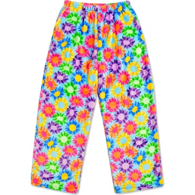 Iscream Kids' Sunflowers Plush Pants In Multi