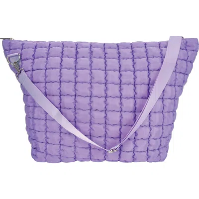 Iscream Kids' Vivid Violet Puffy Weekender Bag In Purple