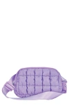 Iscream Kids' Vivid Violet Quilted Nylon Belt Bag In Purple