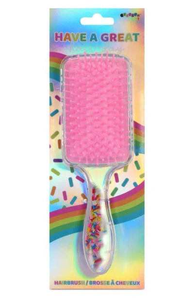 Iscream Kids' Sprinkle Hair Brush In Pink Multi