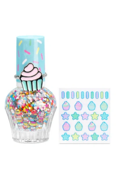 Iscream Kids'  Sprinkles Nail Polish, Stickers & Ring Set In Transparent