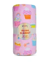 Iscream Kids' Unisex Plush Blanket - Ages 3+ In Cupcake Party