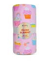 Iscream Unisex Plush Blanket - Ages 3+ In Cupcake Party