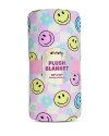 Iscream Kids' Unisex Plush Blanket - Ages 3+ In Happy Check