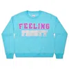 Iscream Women's Feeling Frosty Sweatshirt In Blue In Gold