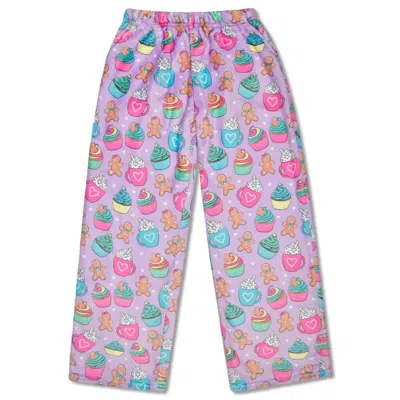 Iscream Women's Gingerbread Cafe Plush Pants In Lavender In Purple