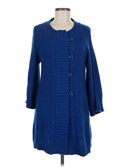 Pre-owned Isda & Co Cardigan Sweater In Blue