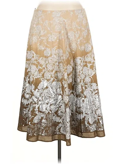 Pre-owned Isda & Co Formal Skirt In Gold