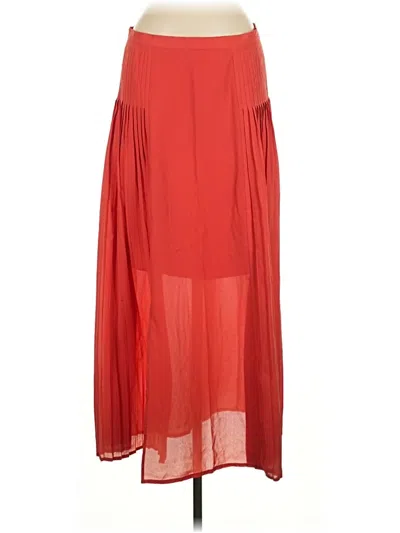 Pre-owned Isda & Co Formal Skirt In Red