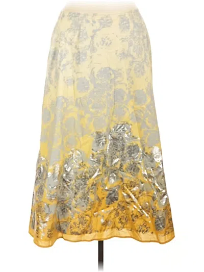 Pre-owned Isda & Co Formal Skirt In Yellow