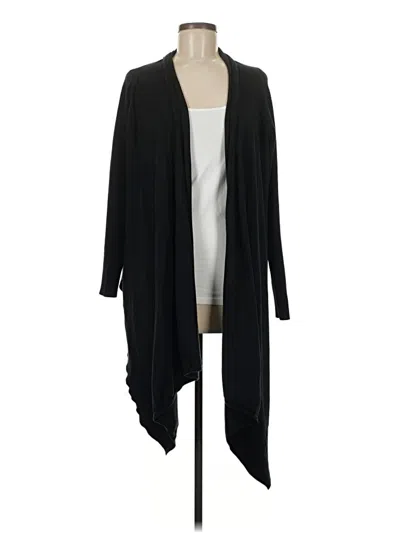 Pre-owned Isda & Co Silk Cardigan Sweater In Black