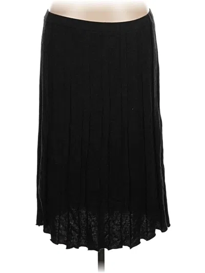 Pre-owned Isda & Co Silk Skirt In Black