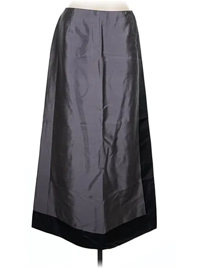 Pre-owned Isda & Co Silk Skirt In Black