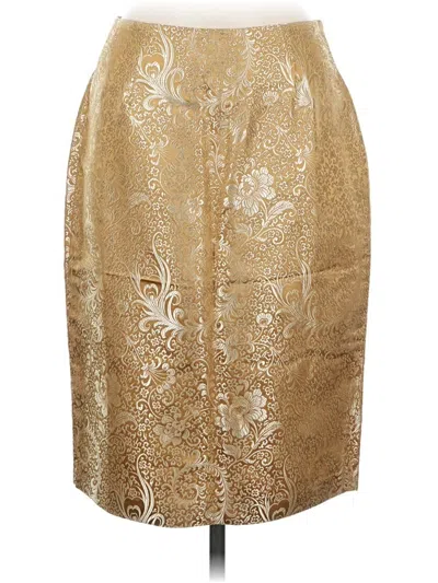 Isda & Co Silk Skirt In Gold